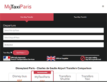 Tablet Screenshot of mytaxiparis.com